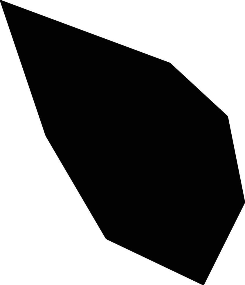 Agios Thomas Cyprus silhouette map vector