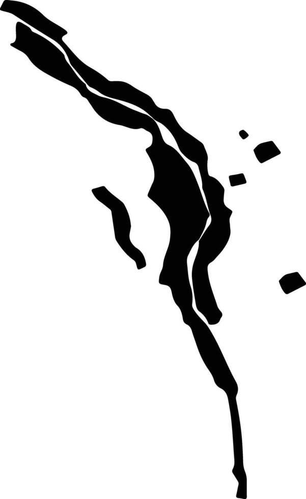 Adfu Egypt silhouette map vector