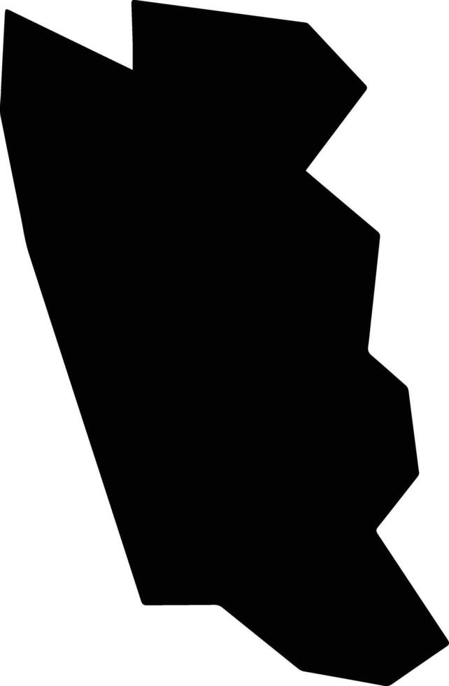 Agrestina Brazil silhouette map vector
