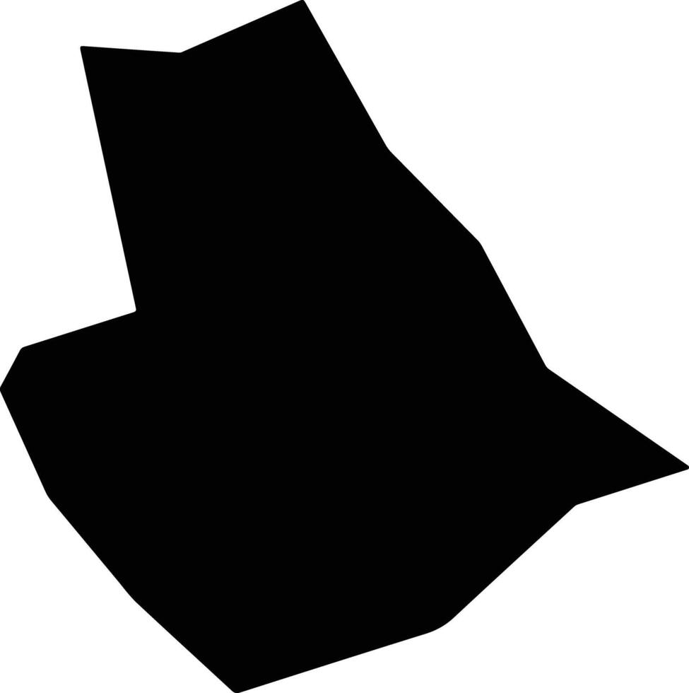 Agios Andronikos Trikomou Cyprus silhouette map vector
