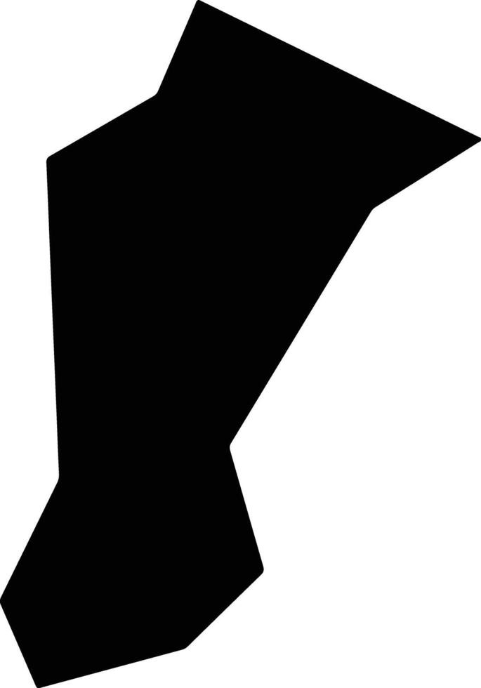 Agridaki Cyprus silhouette map vector