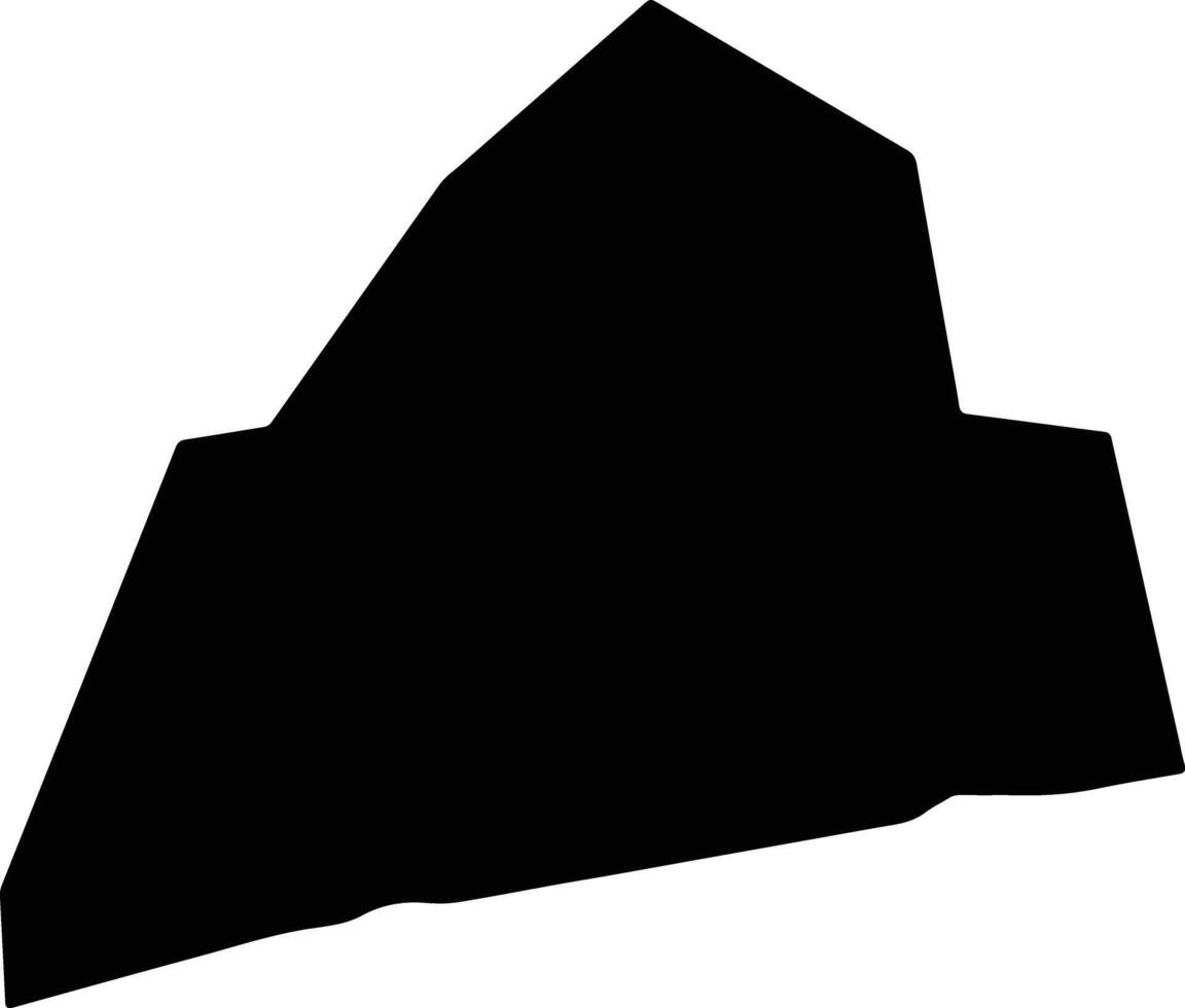 Agios Tychon Cyprus silhouette map vector