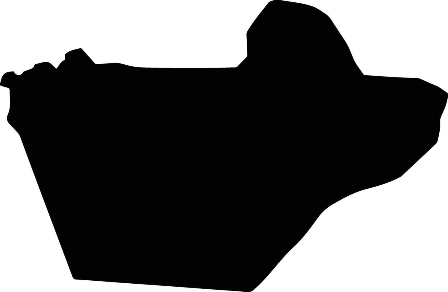 Adilcevaz Turkey silhouette map vector