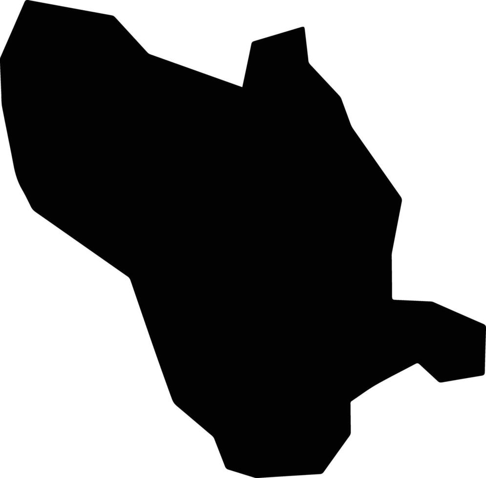 Ad Diwaim Sudan silhouette map vector