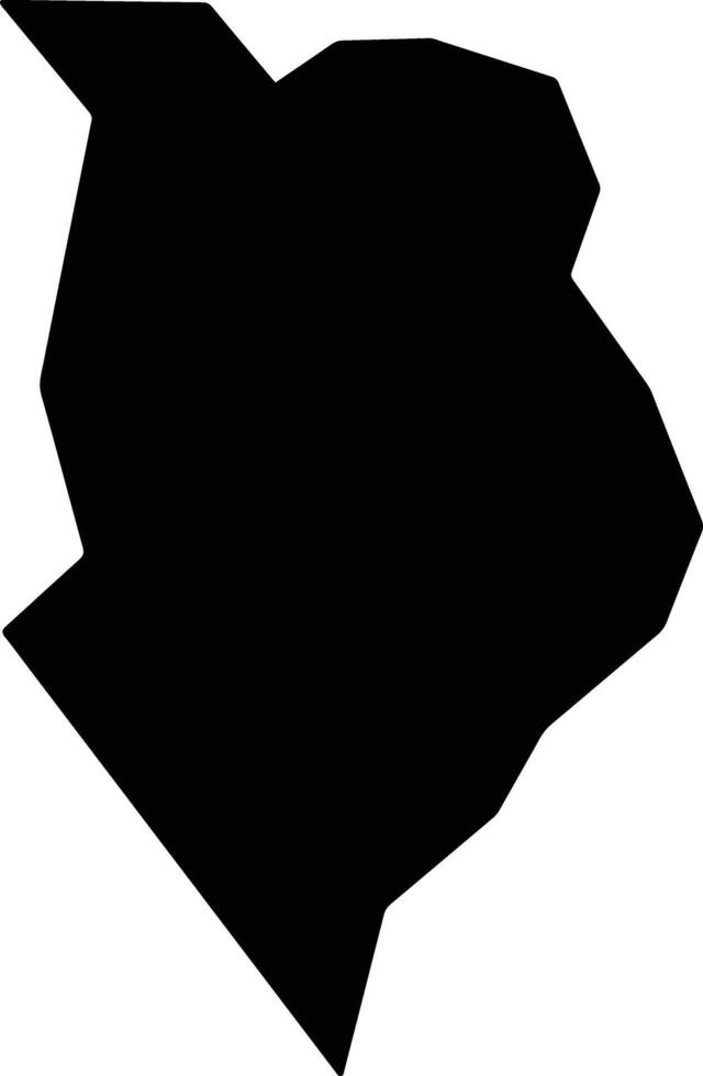 Afogados da Ingazeira Brazil silhouette map vector