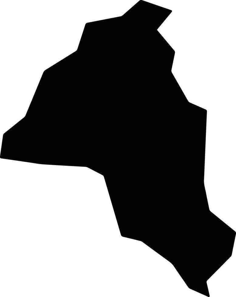 Afikpo South Nigeria silhouette map vector