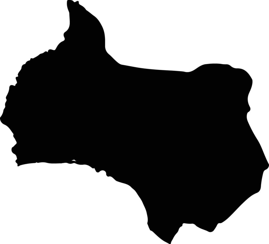 Aceh Barat Daya Indonesia silhouette map vector