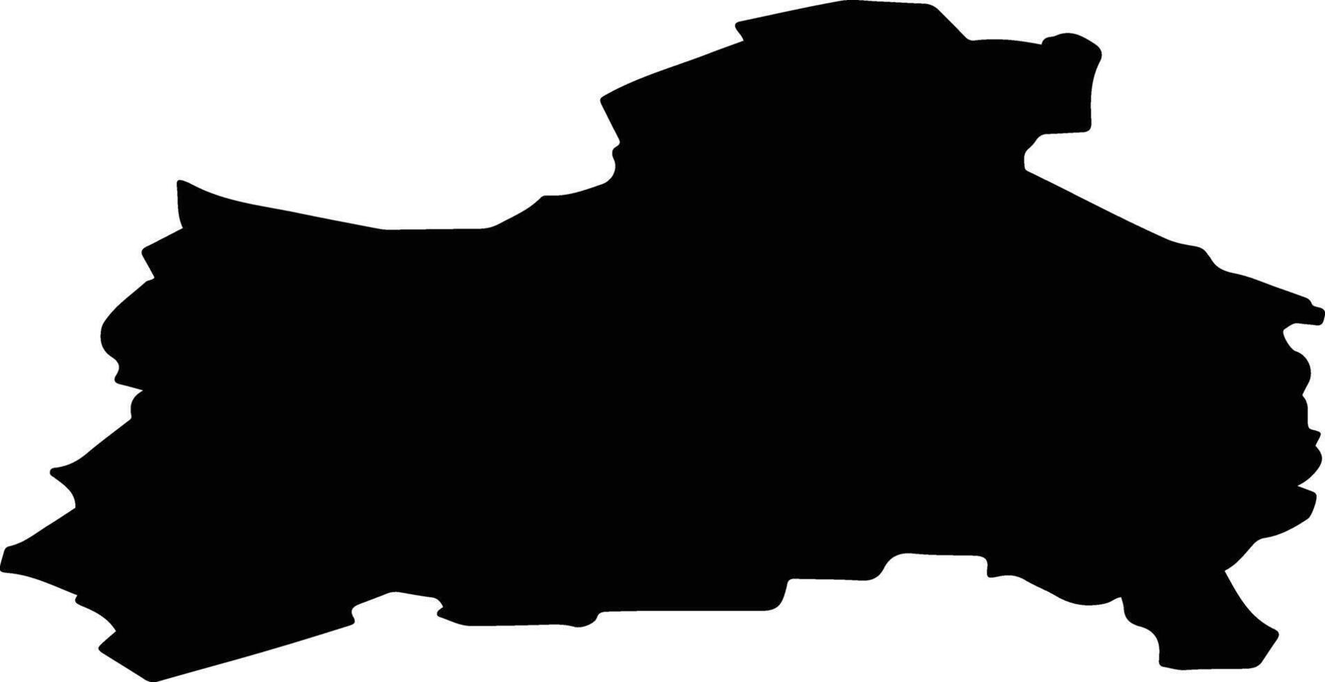 Aizputes pag Latvia silhouette map vector