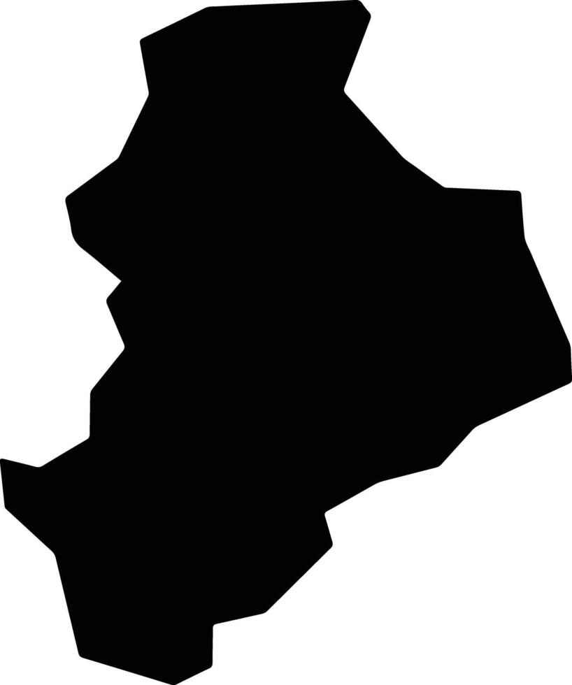 Aizumisato Japan silhouette map vector