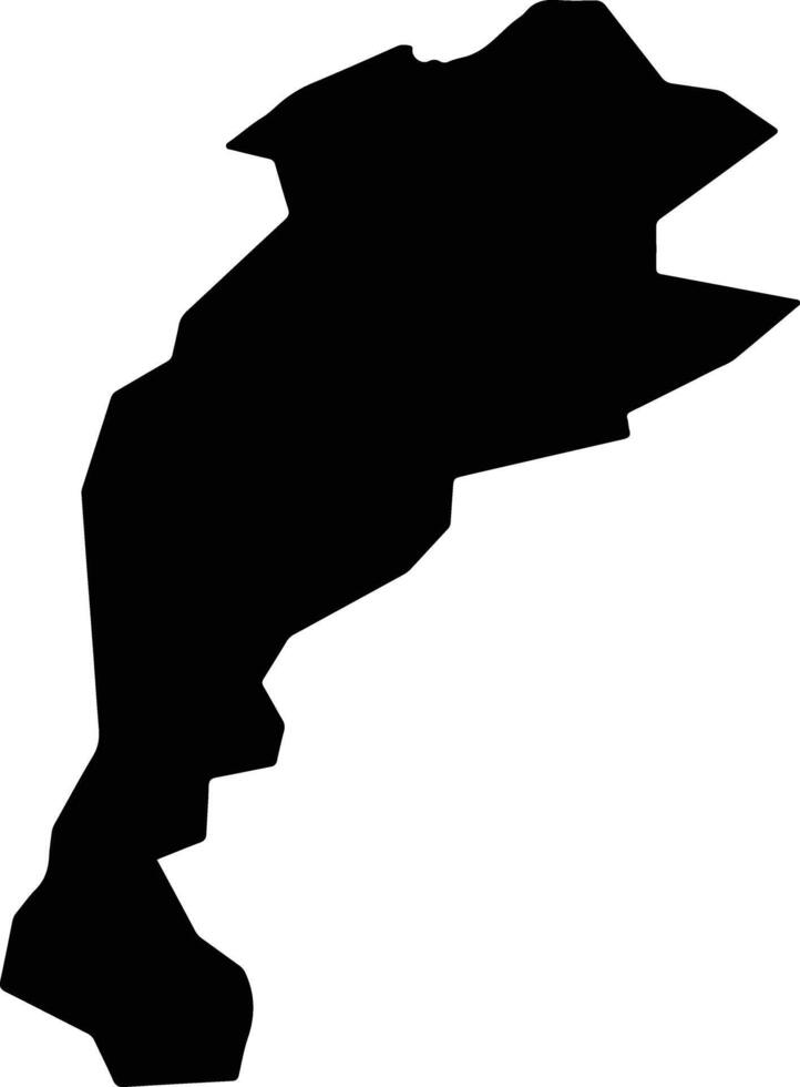 Ajigasawa Japan silhouette map vector
