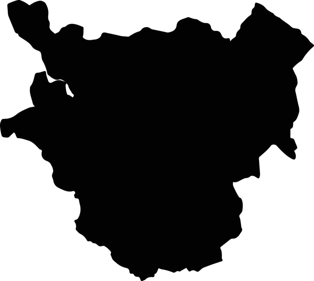 Ajumako enyan essiam Ghana silhouette map vector