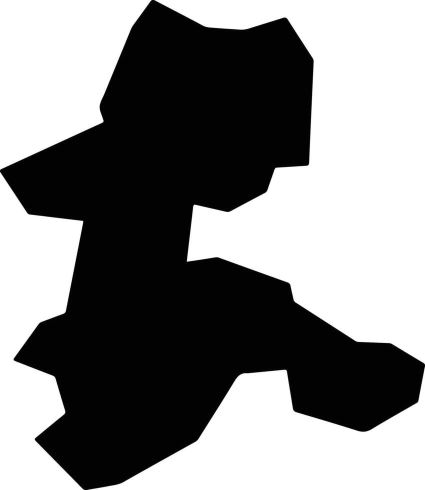 Akaiwa Japan silhouette map vector