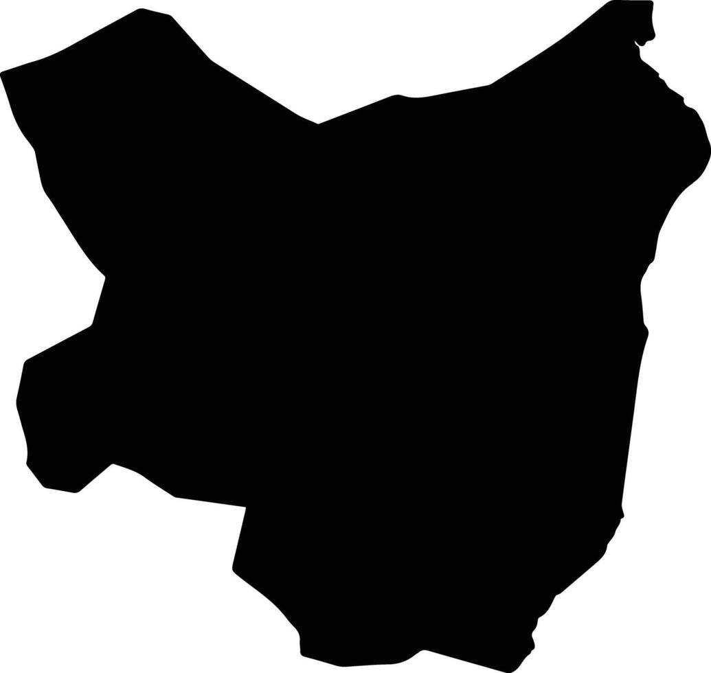 Akamkpa Nigeria silhouette map vector