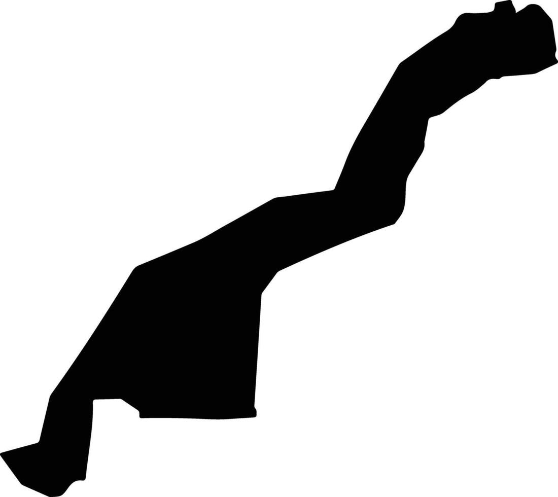 Akdepe Turkmenistan silhouette map vector