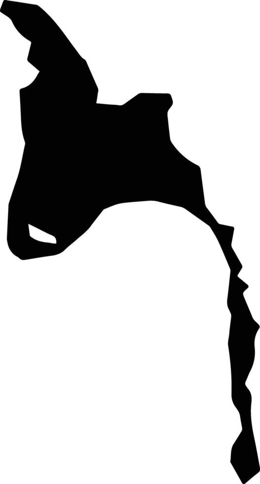 Akhmim Egypt silhouette map vector
