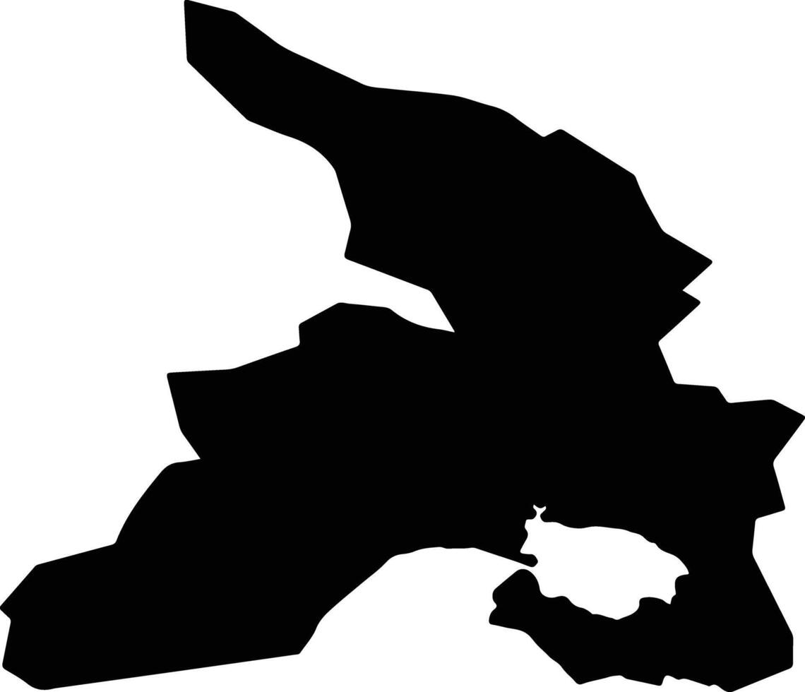 Akkeshi Japan silhouette map vector