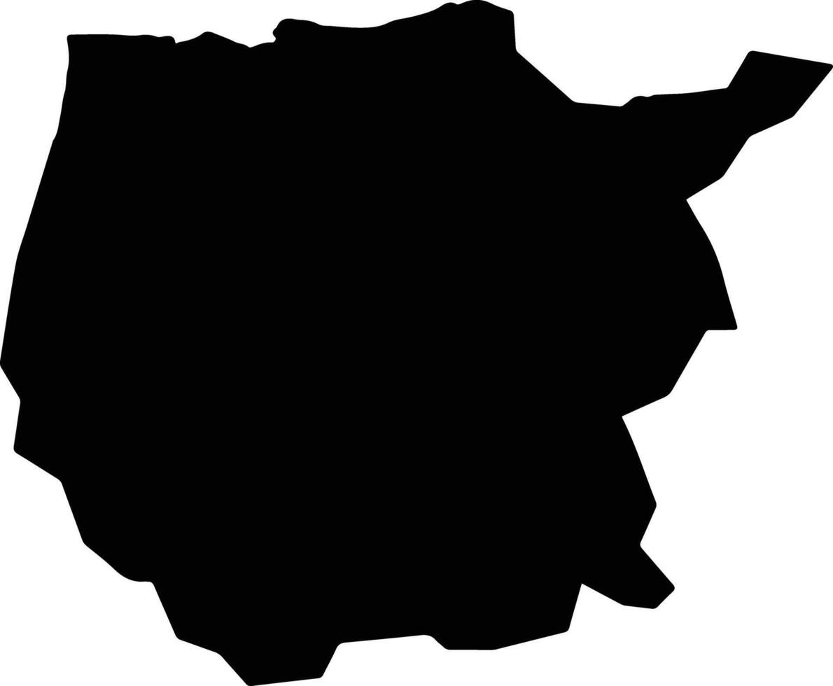 Akko Israel silhouette map vector