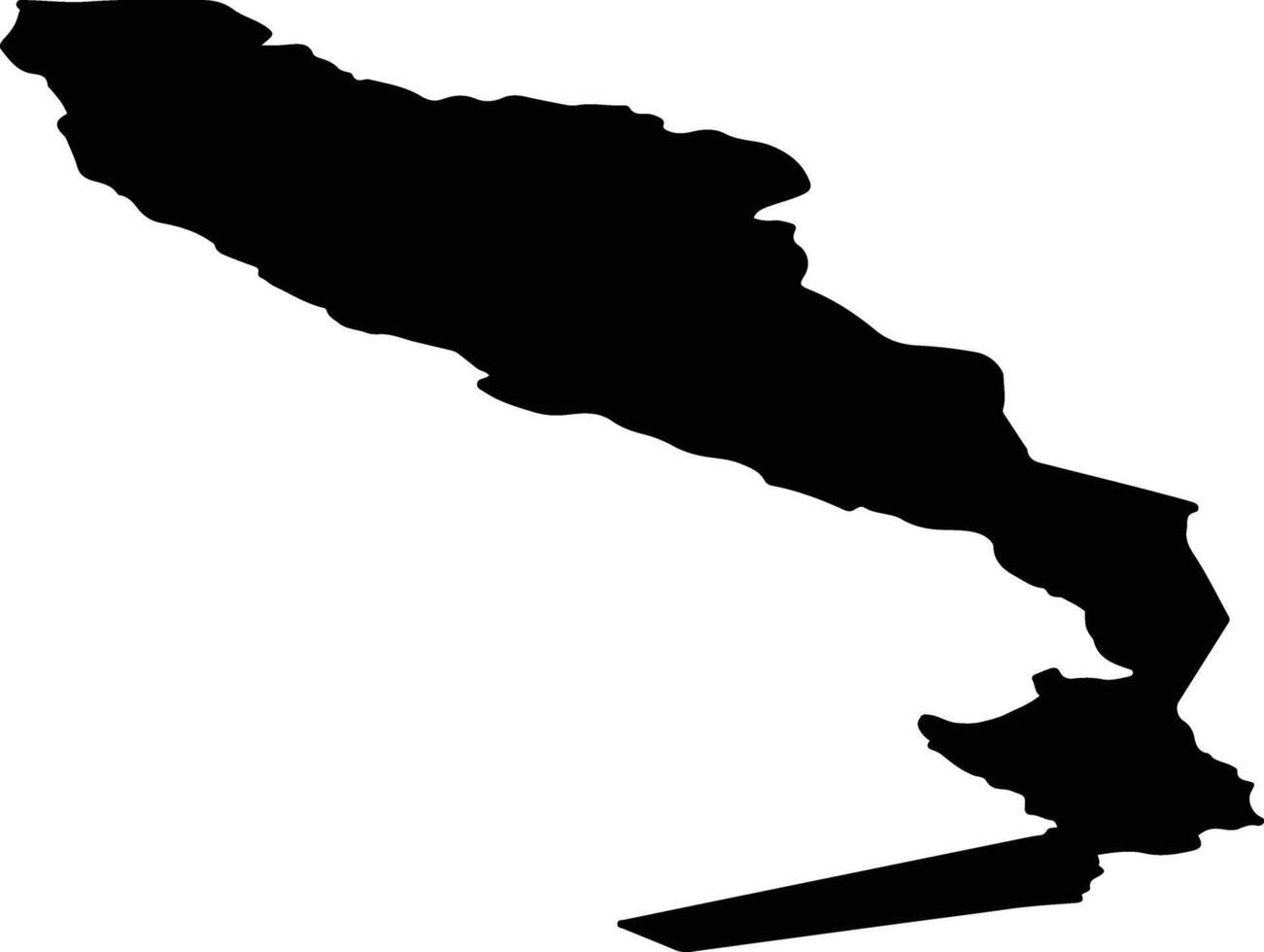 Akrahreppur Iceland silhouette map vector