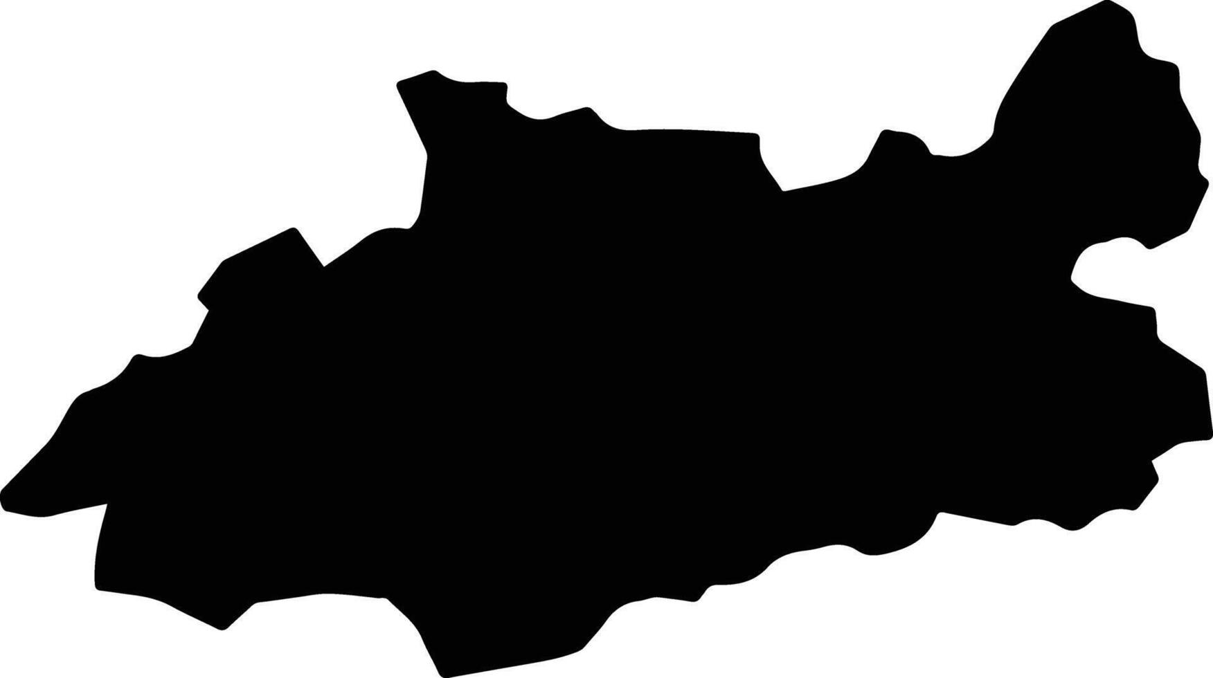 Akyurt Turkey silhouette map vector