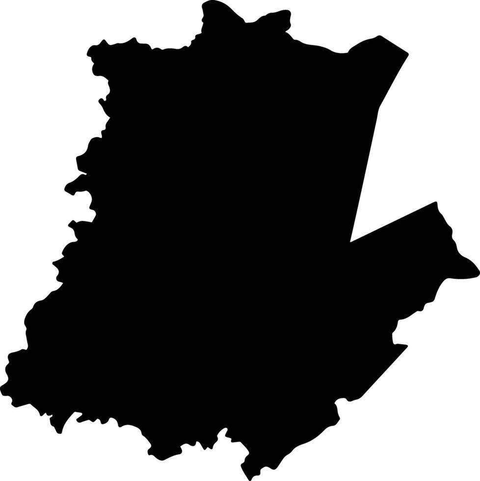 Akyem Mansa Ghana silhouette map vector