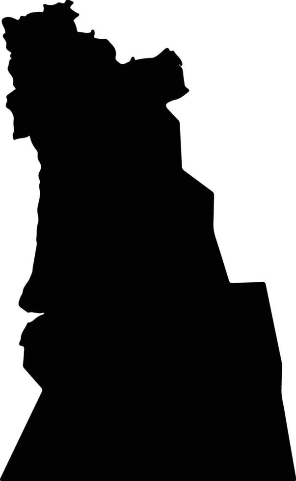 Al Ahsa Governorate Saudi Arabia silhouette map vector