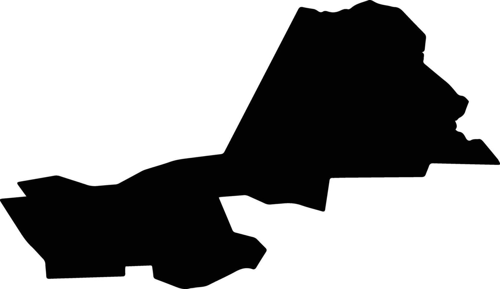 Al Amara Iraq silhouette map vector