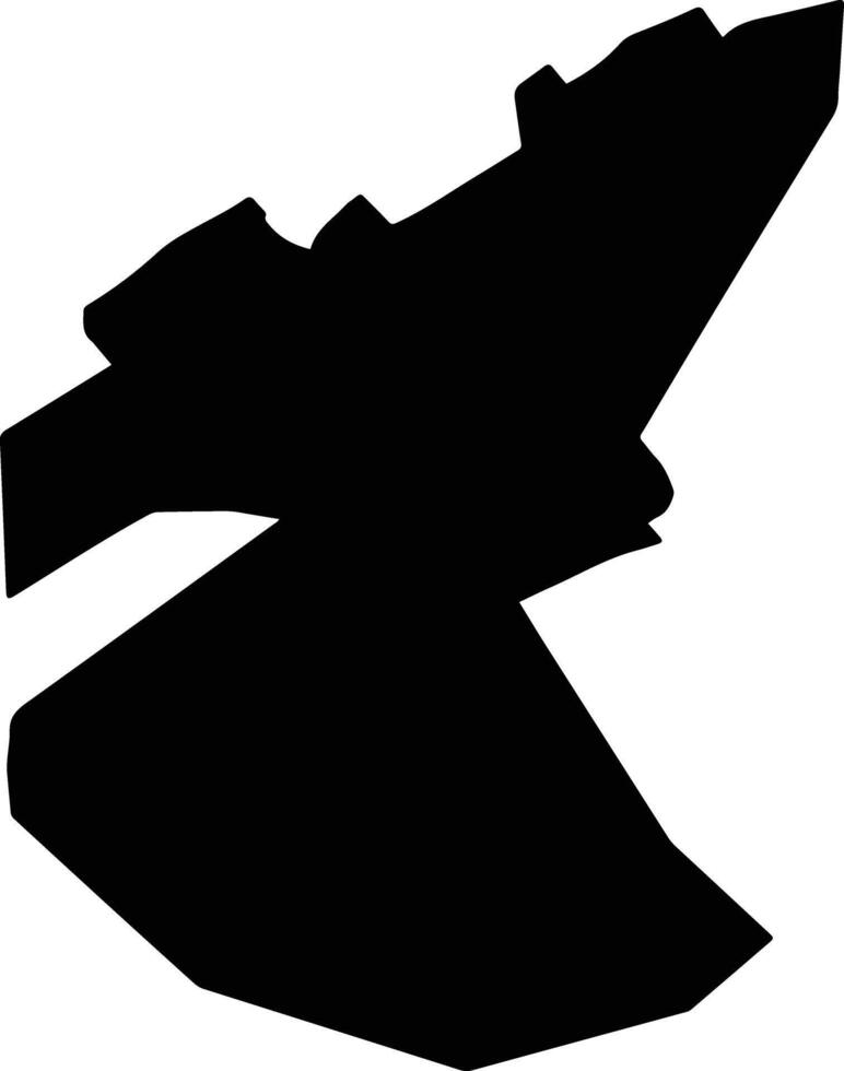 Al Amreia Egypt silhouette map vector