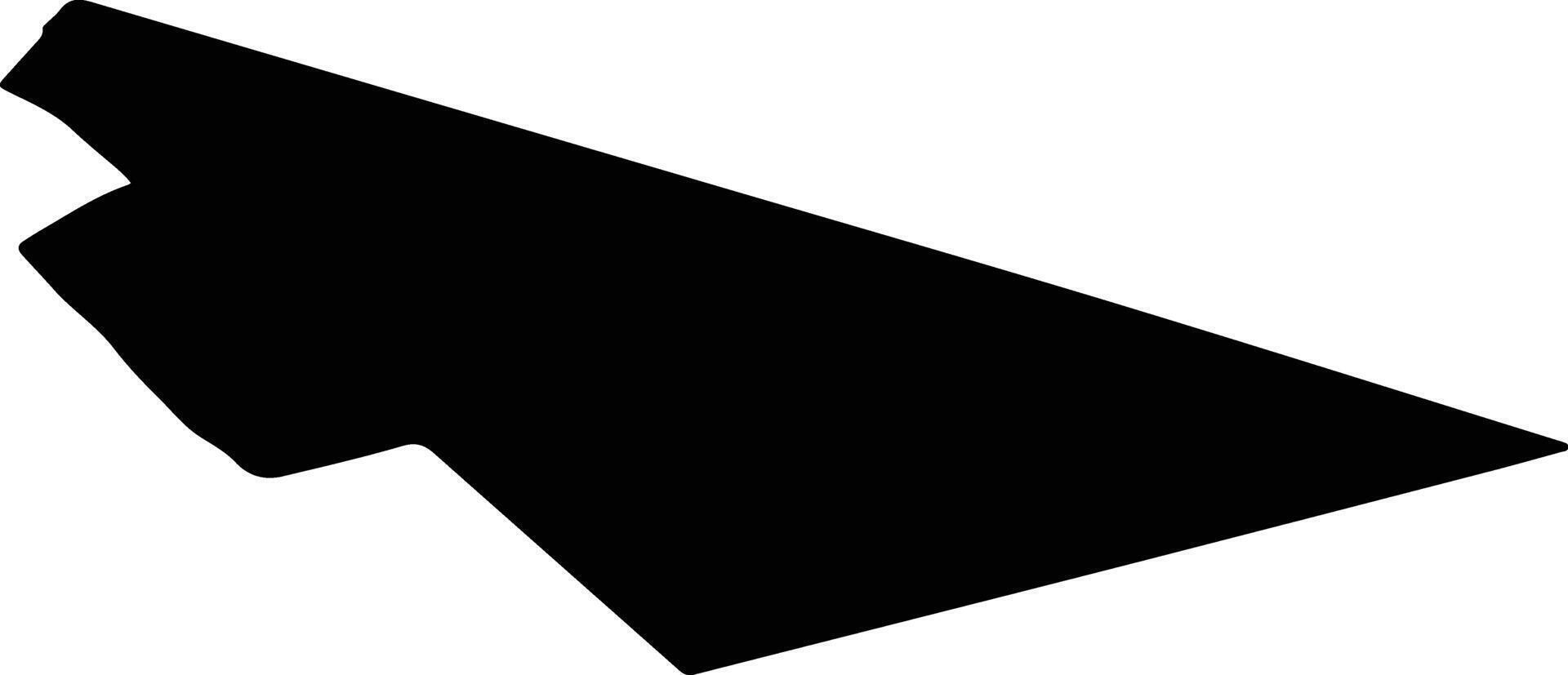Al Azraq Jordan silhouette map vector