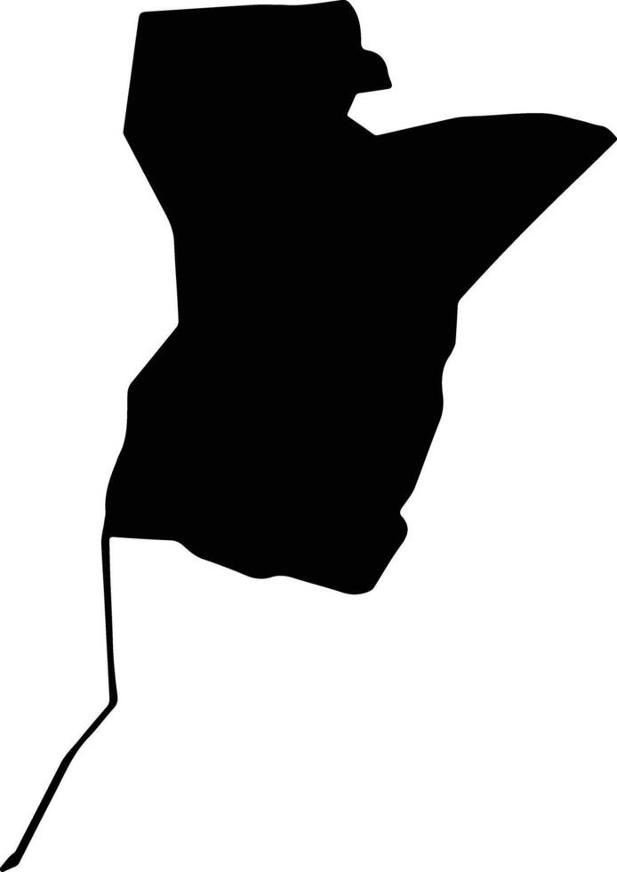 Al Baaj Iraq silhouette map vector