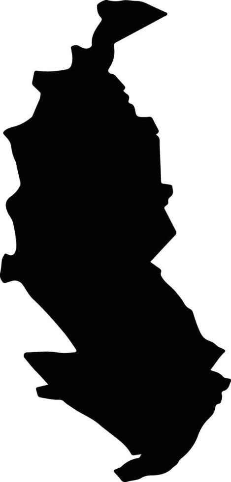 Al Badai Saudi Arabia silhouette map vector