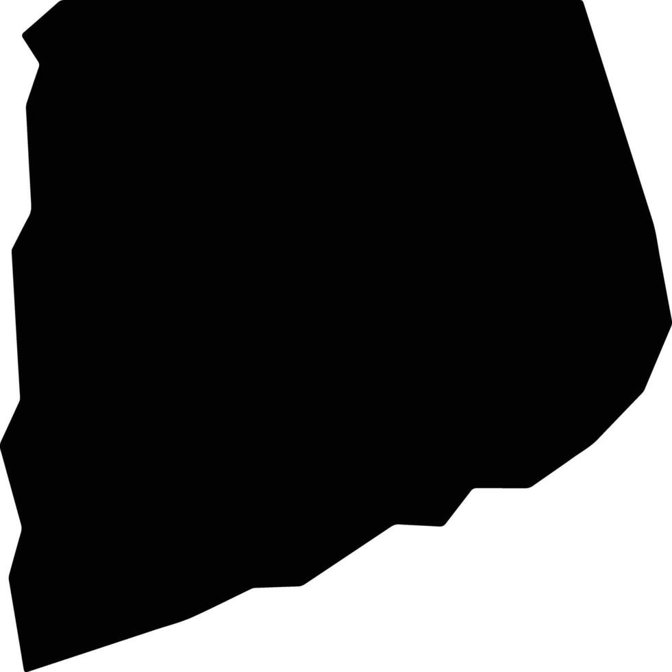 Al Balqa Jordan silhouette map vector