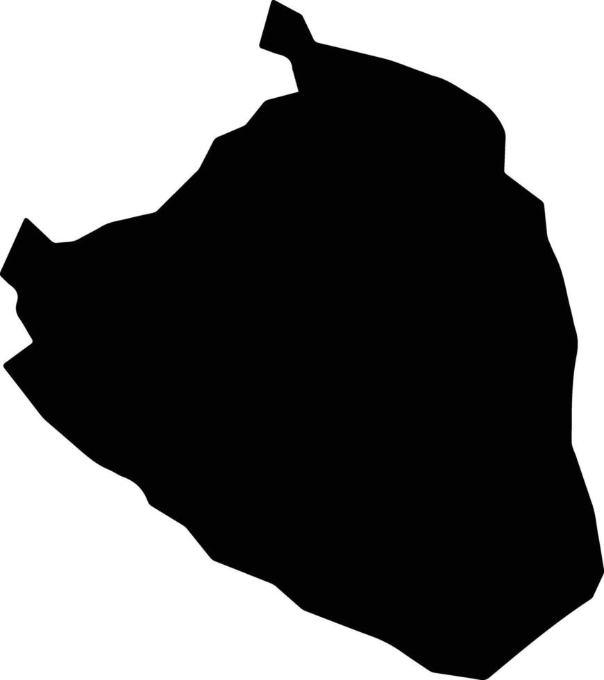 Al Balyana Egypt silhouette map vector