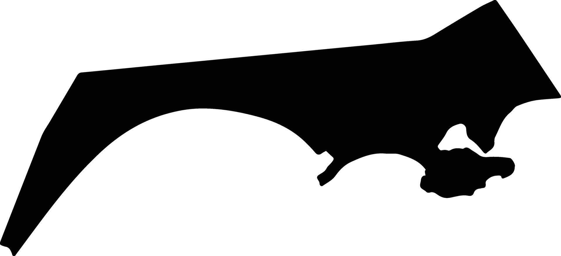 Al Burayqah Yemen silhouette map vector