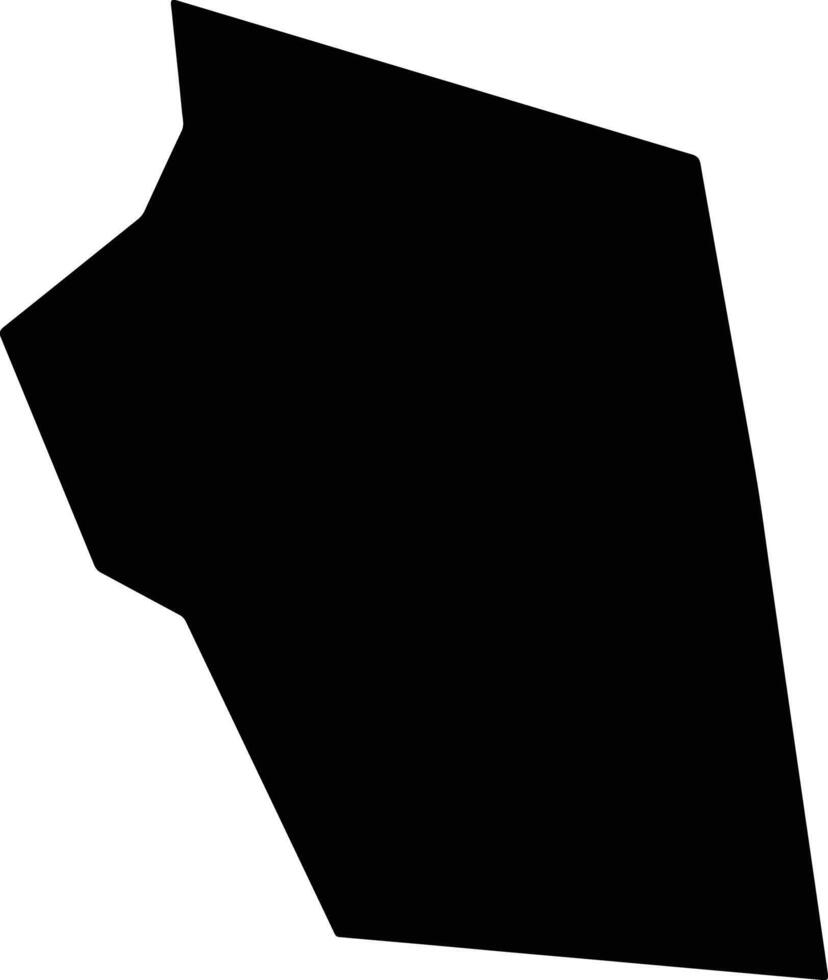 Al Fao Sudan silhouette map vector
