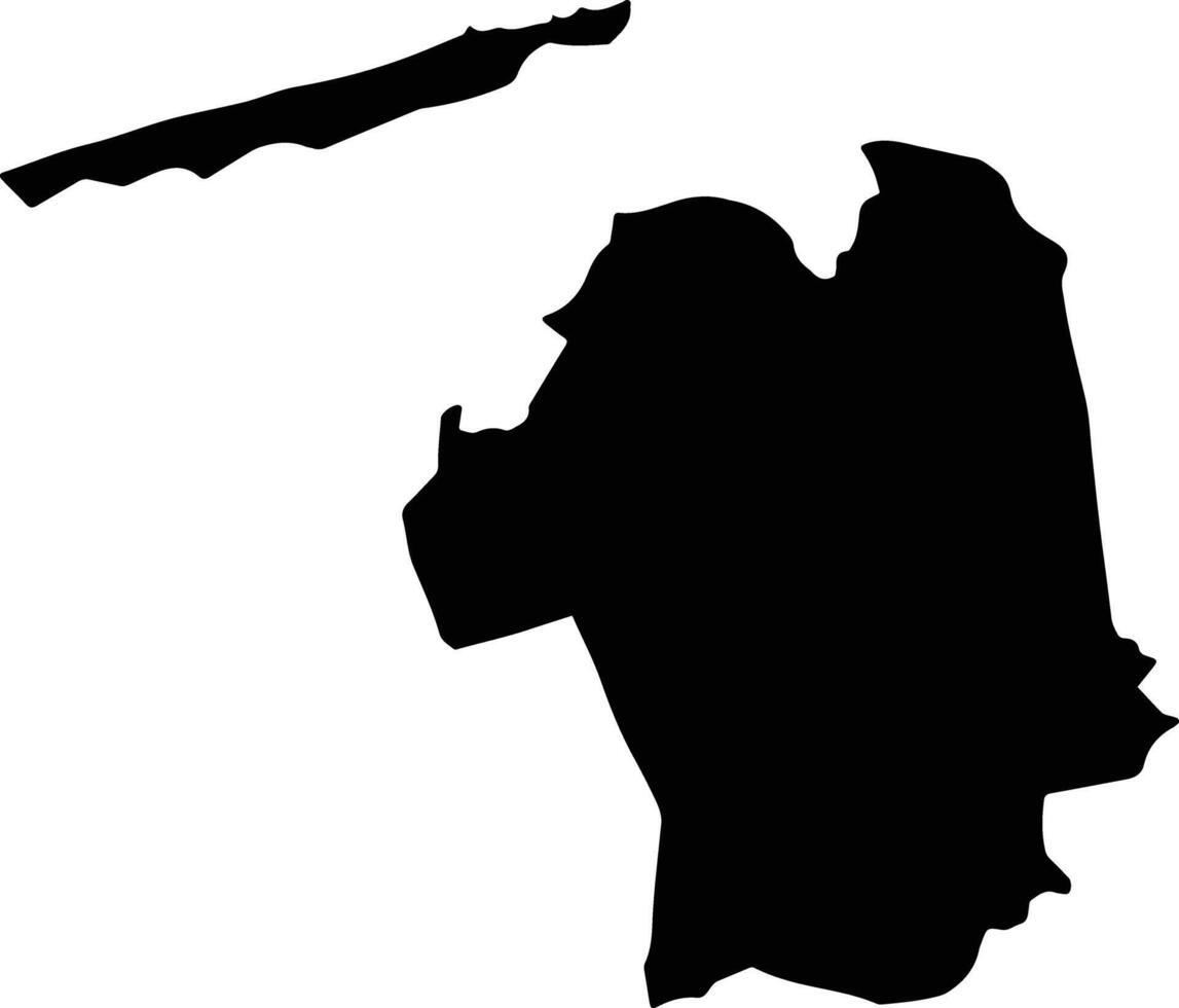 Al Hamul Egypt silhouette map vector
