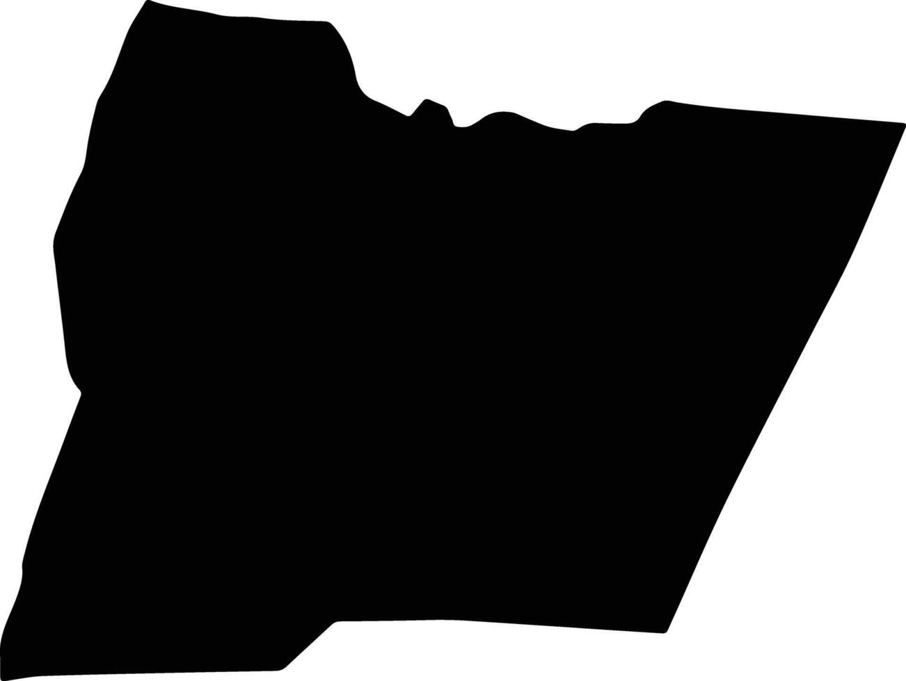 Al Hasa Jordan silhouette map vector