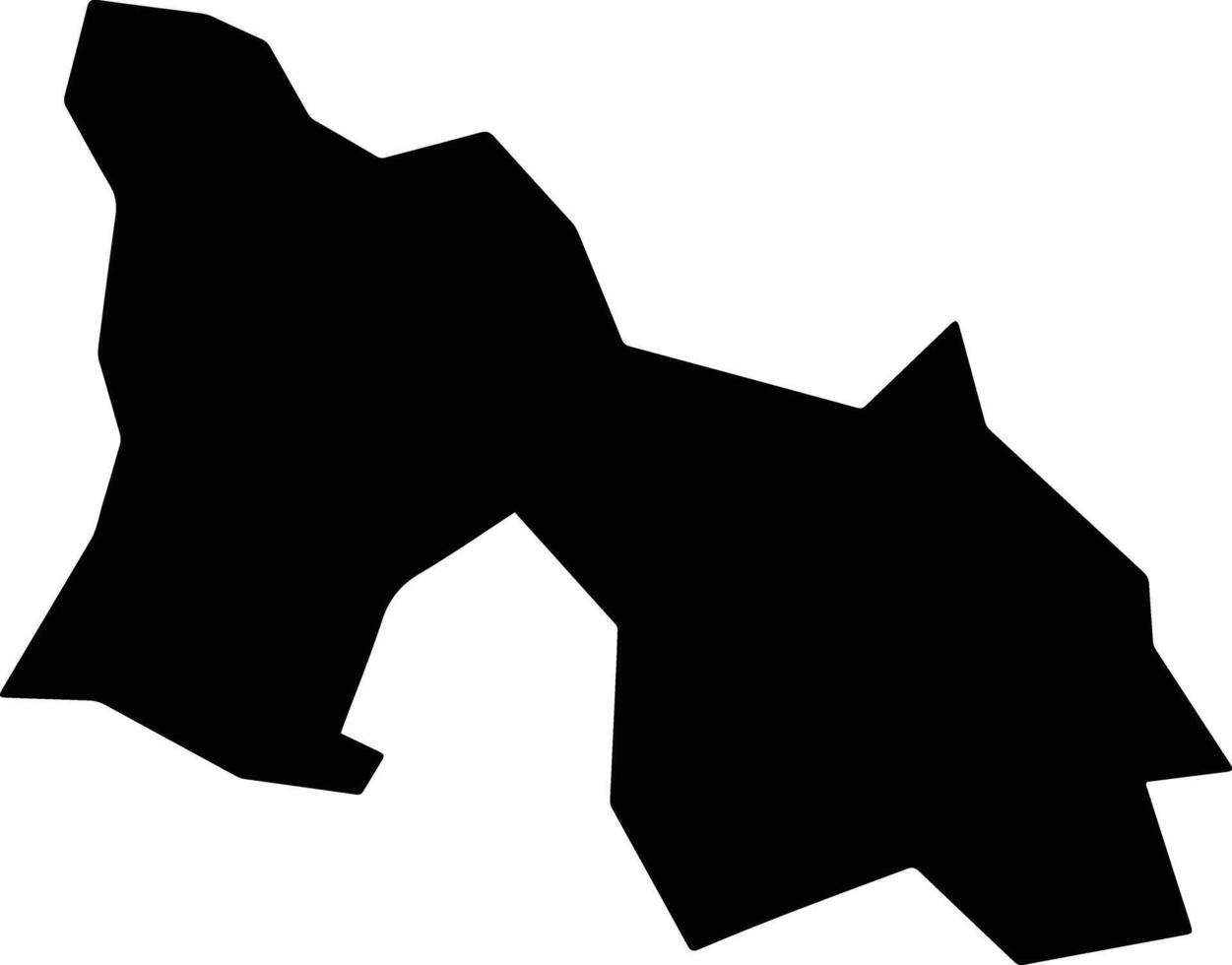 Al Hasahisa Sudan silhouette map vector