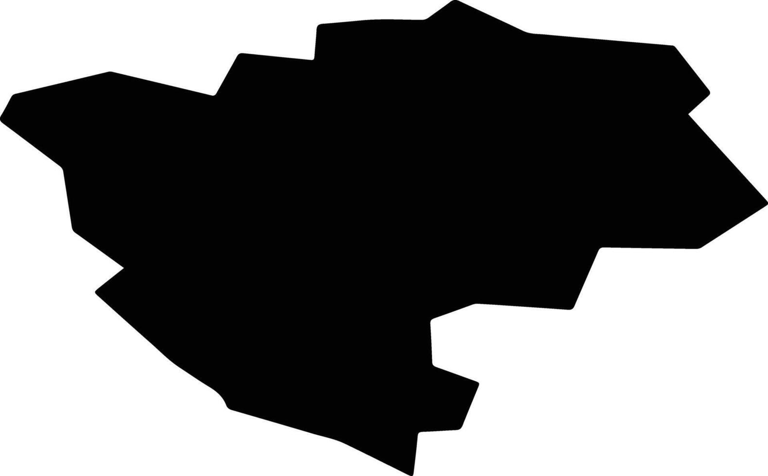 Al Hawiga Iraq silhouette map vector