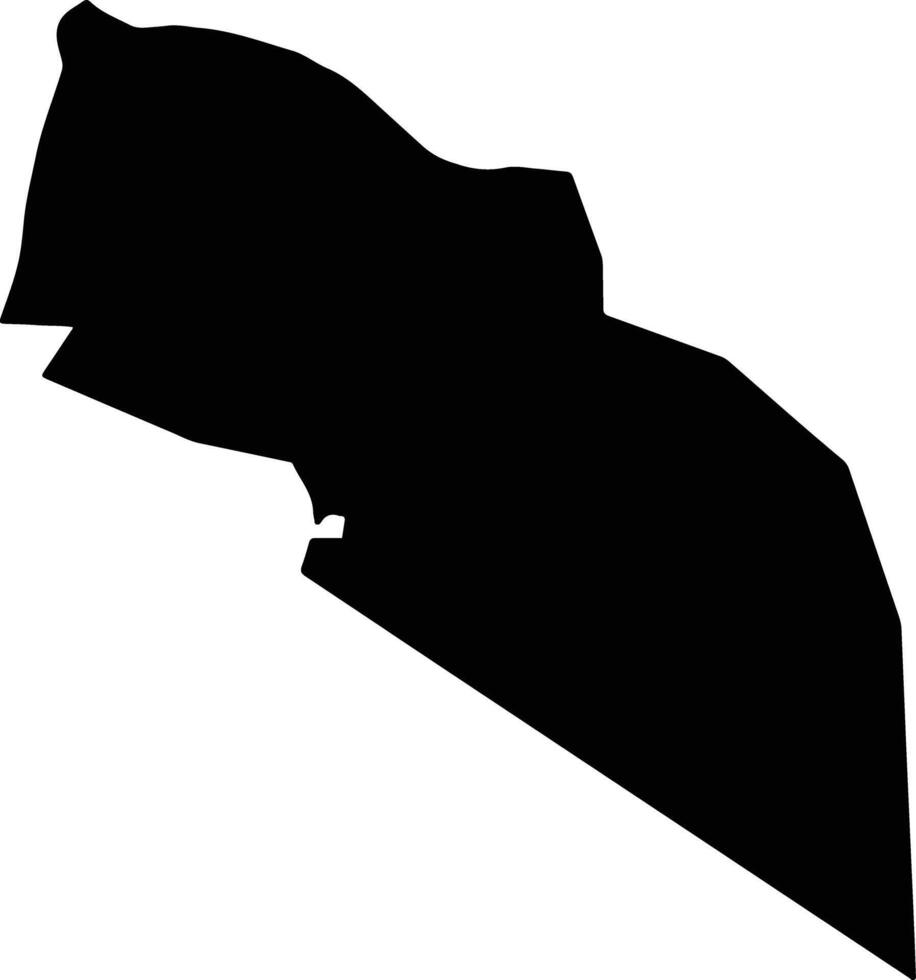 Al Hazm Yemen silhouette map vector