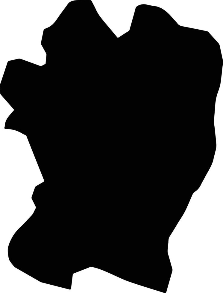 Al Husha Yemen silhouette map vector
