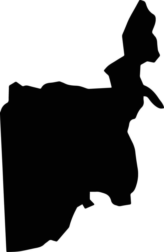 Al Jarrahi Yemen silhouette map vector