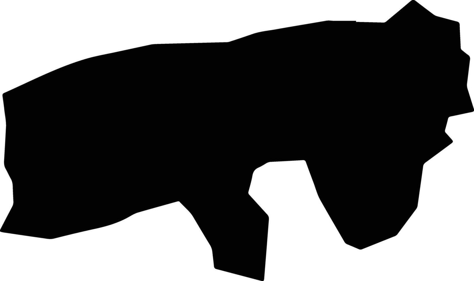 Al Khabt Yemen silhouette map vector