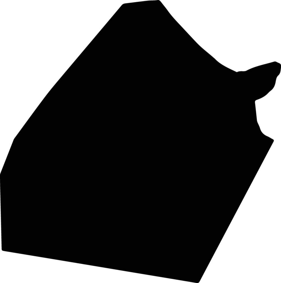 Al Kharga Oasis Egypt silhouette map vector