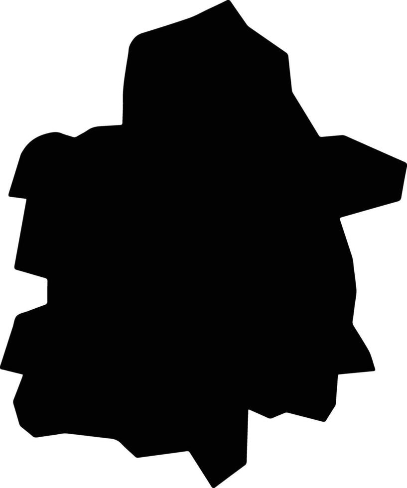 Al Khanka Egypt silhouette map vector