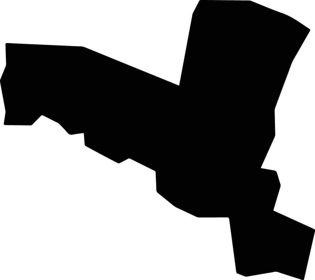 Al Kut Iraq silhouette map vector