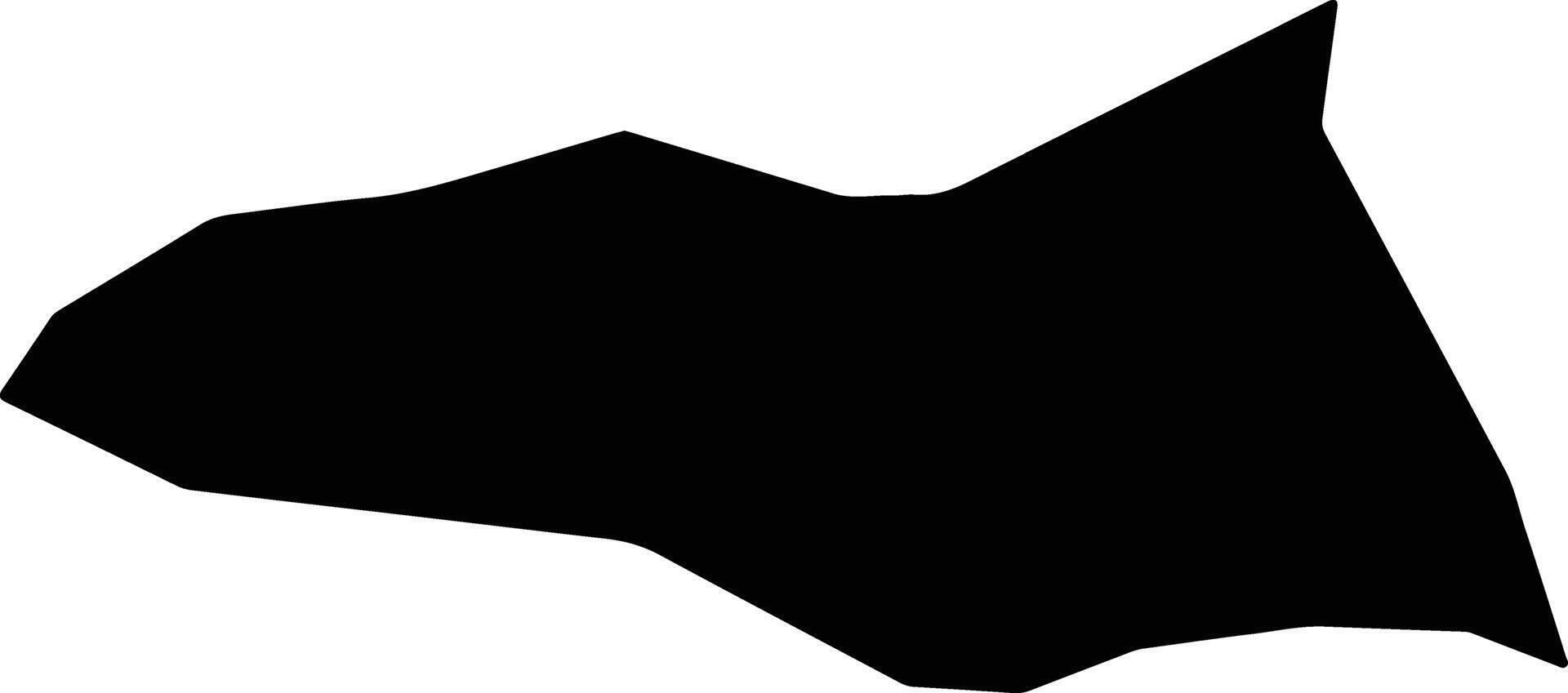Al Lait Sudan silhouette map vector