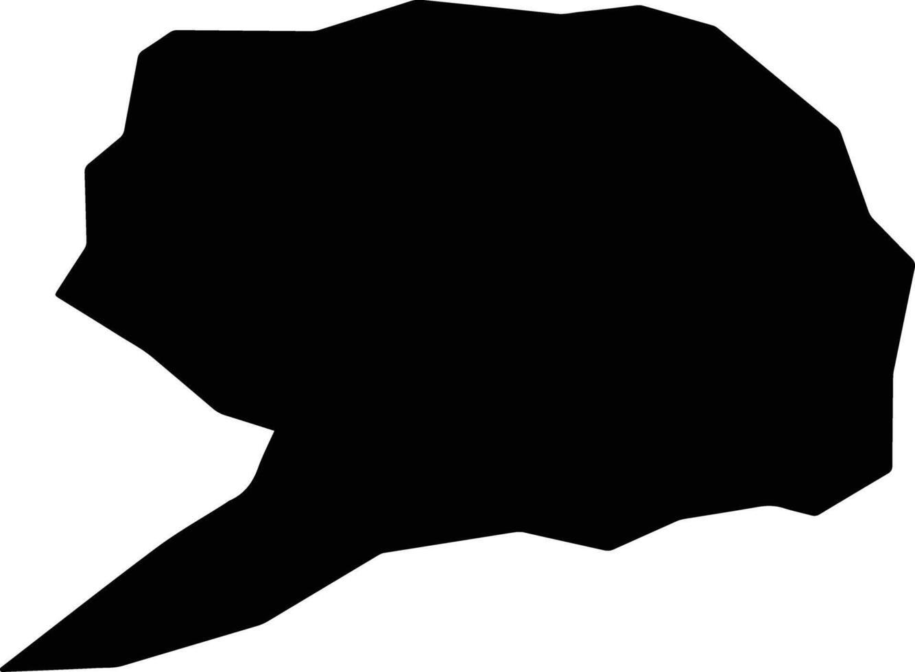 Al Maflahi Yemen silhouette map vector