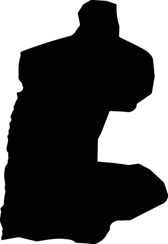 Al Makha Yemen silhouette map vector