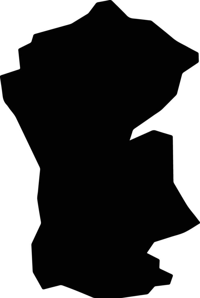 Al Makhadir Yemen silhouette map vector