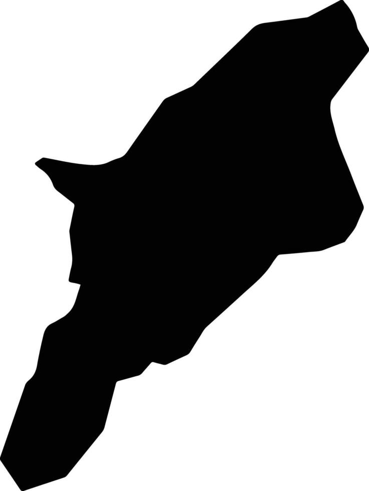 Al Malajim Yemen silhouette map vector